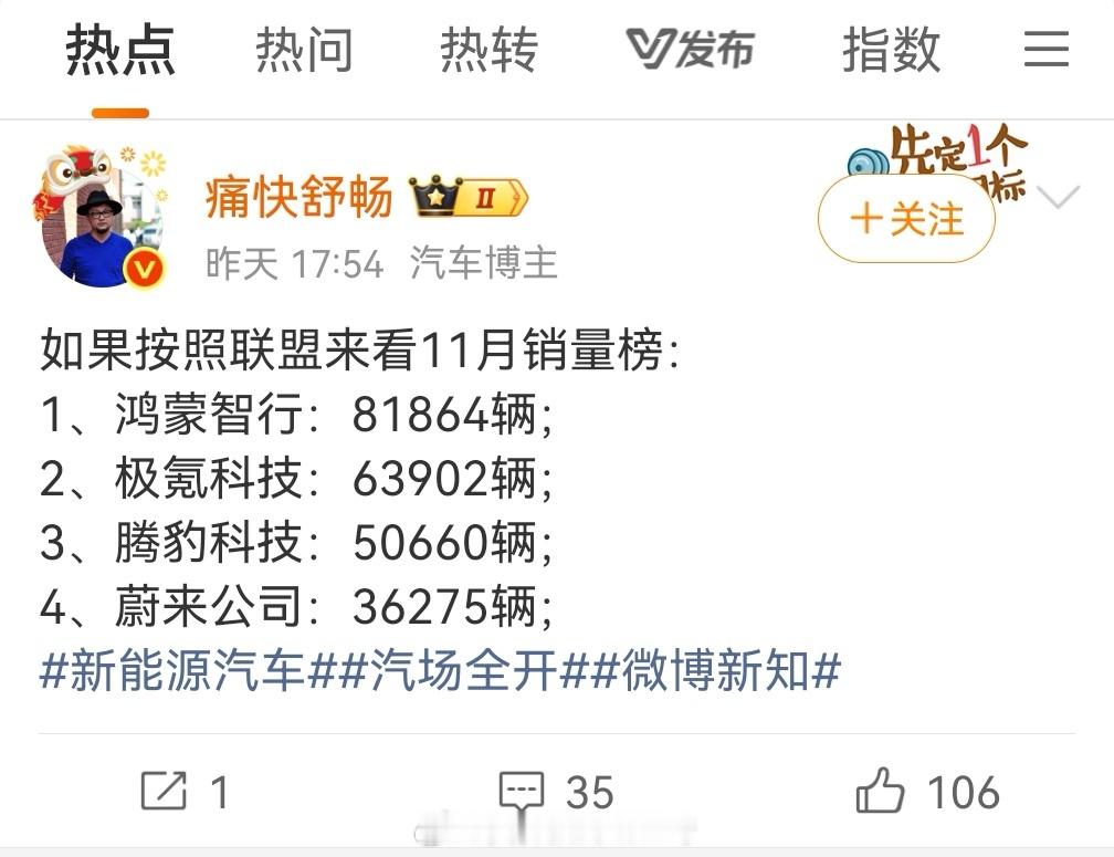 这啥意思，难道便秘哥也要开始转型吹鸿蒙智行了？ 