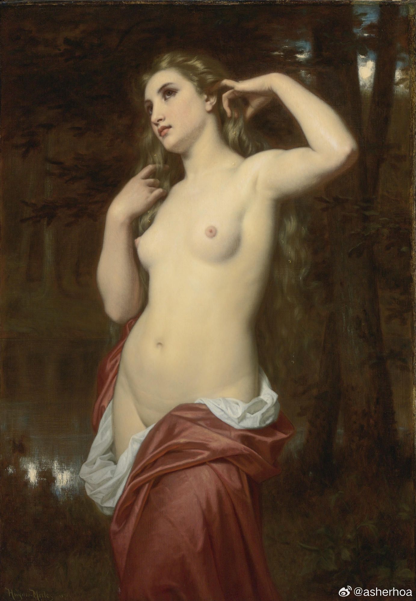 西洋历史文化鱼缸 法国学院派画家于格·梅勒（Hugues Merle ，1822