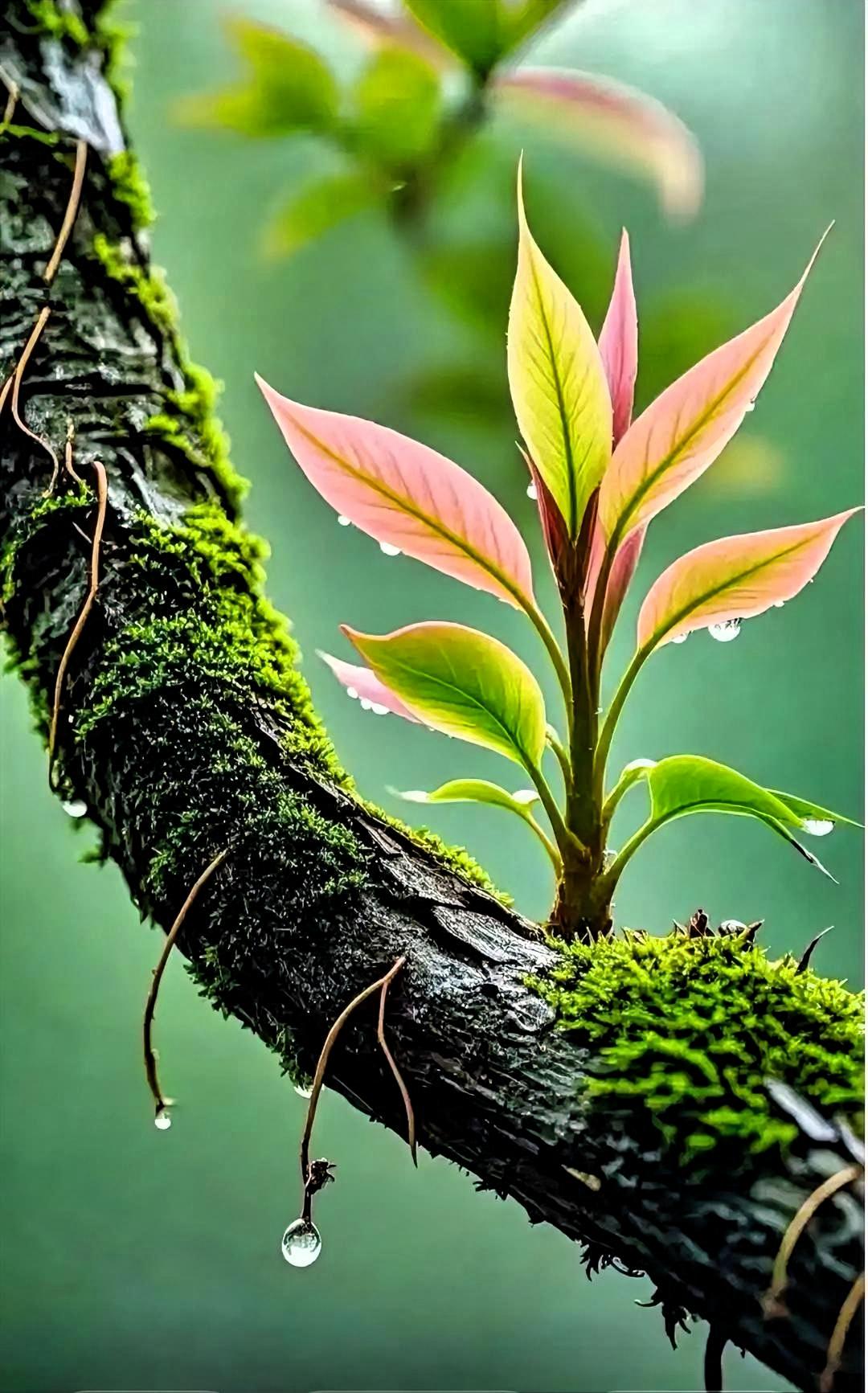 萌芽新绿，生机盎然，大自然的馈赠。