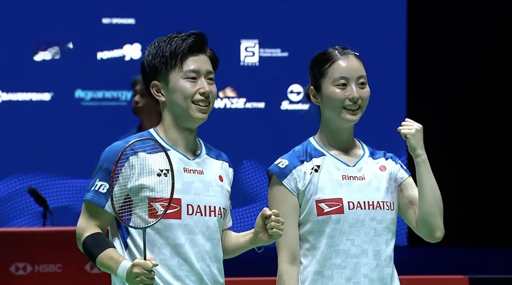 霜上雄一/保原彩夏首进高级别赛事决赛！霜上雄一/保原彩夏🇯🇵 21-16、1