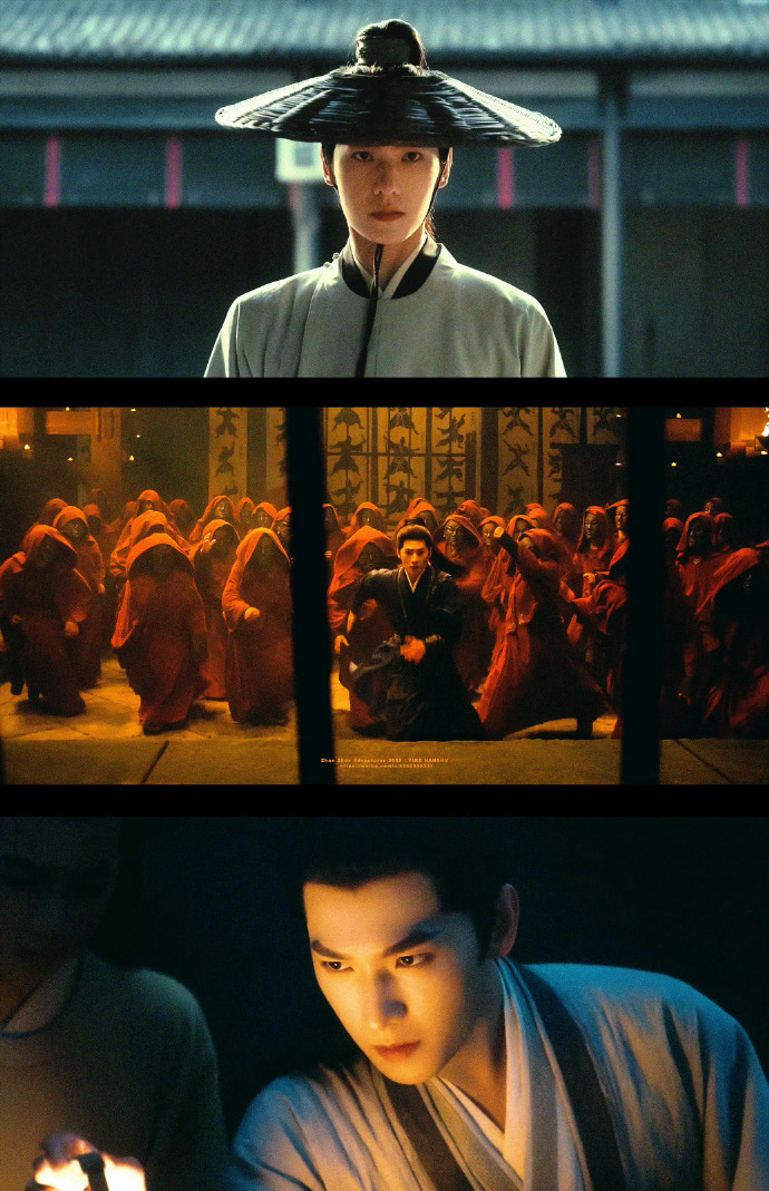 杨洋雨霖铃巨幅海报被杨洋帅一大跳，武侠味好浓啊，有古早小说里江湖快意恩仇的感觉，