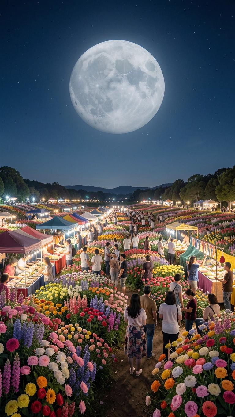 夜市观花海公园，分享给大家