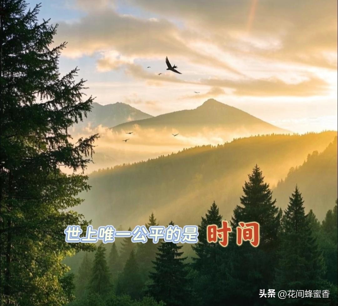 世界上唯一绝对公平的，是啥？世间唯一绝对公平的，是时间。每人每天都是24小时，从