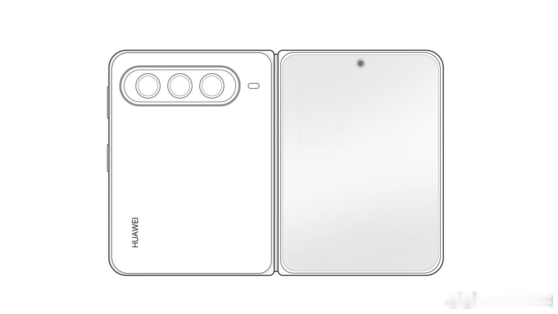 华为大阔折设计图曝光之前Pura X才出的时候，很多人不理解这种新形态创新的意义