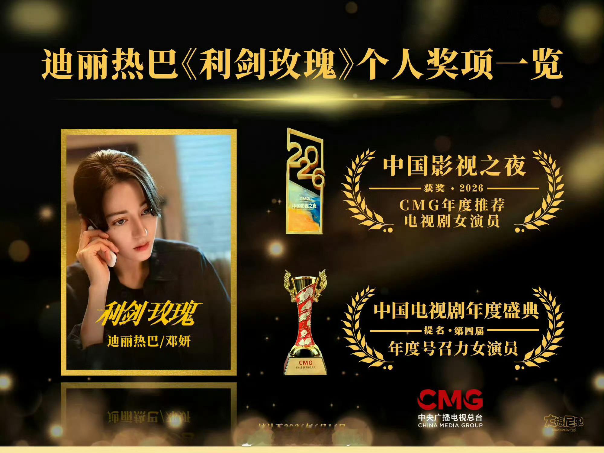 迪丽热巴今年真的很顶时尚领域:VOGUE八月单人封电影领域:功夫女足票房突破10