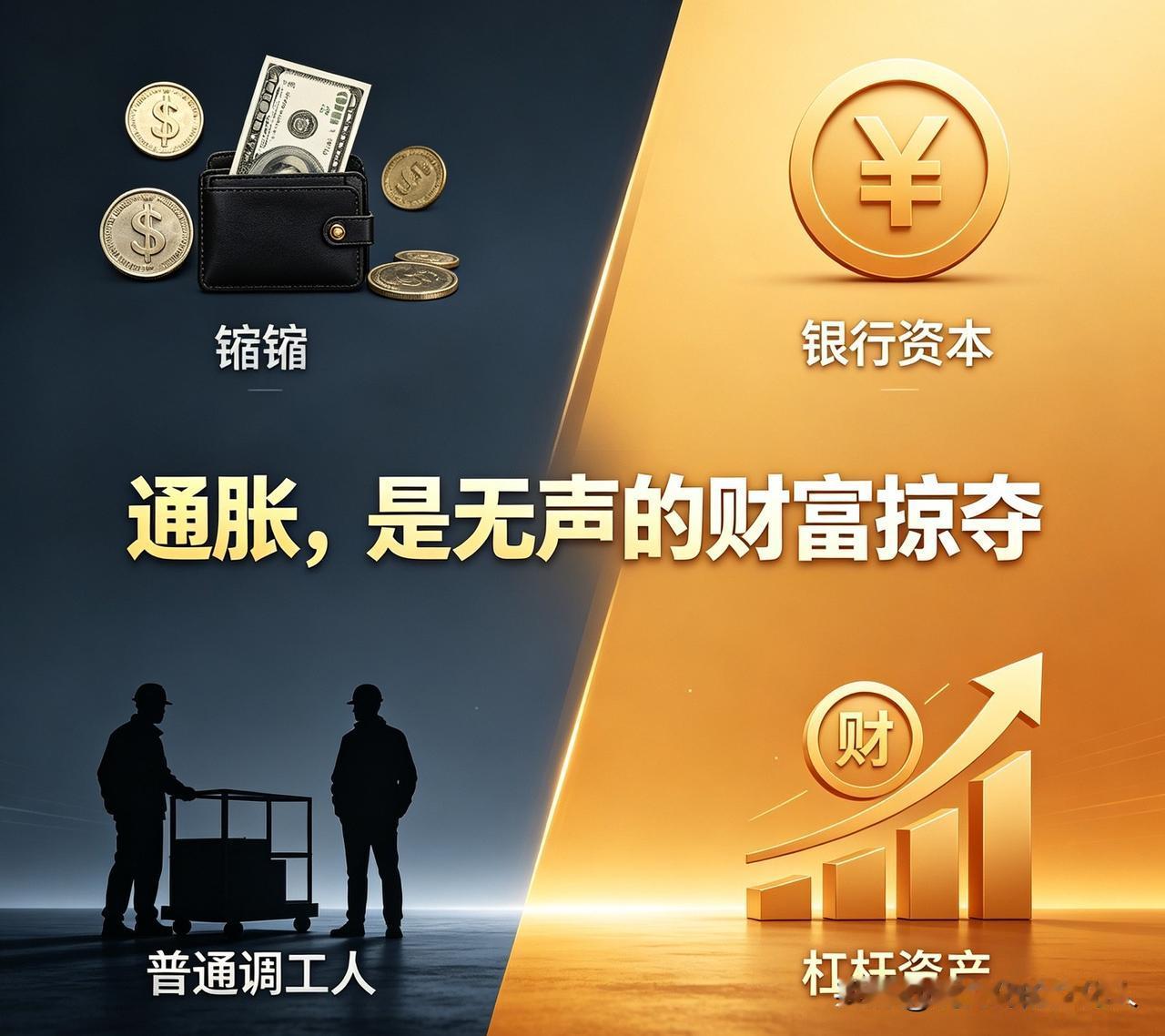 通货膨胀的本质，从来不是简单的物价上涨，而是通过稀释货币购买力，完成全社会财富的