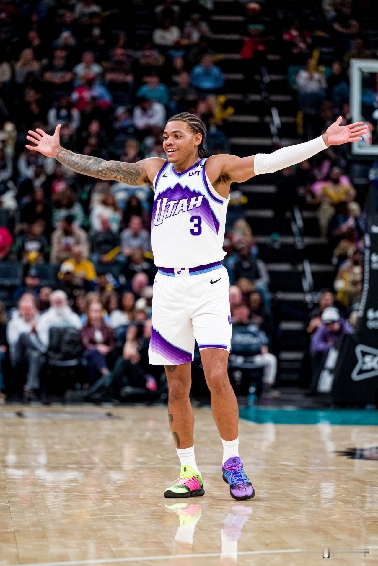 下一个艾弗森？爵士队的基昂特·乔治无敌数据比肩乔丹!

米切尔离开爵士后，本以为