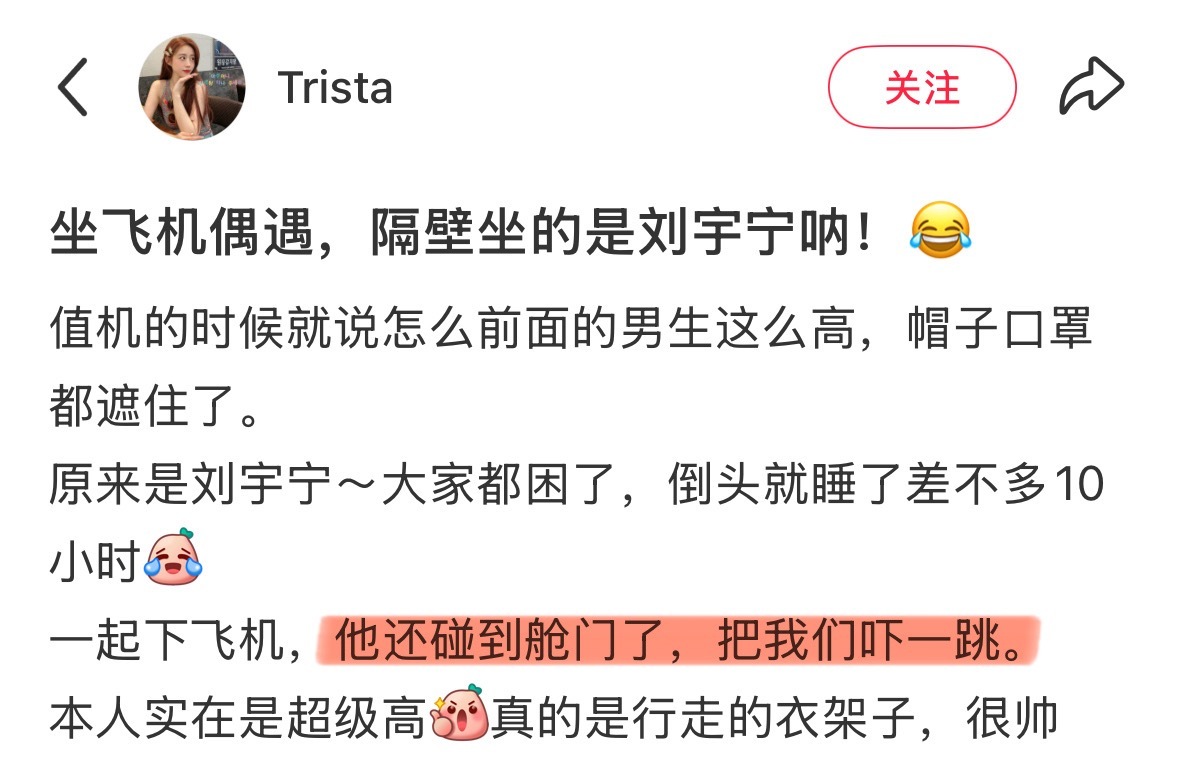 刘宇宁一下飞机打开手机天塌了：不是说人生没那么多观众的吗？[柯基][柯基][柯基