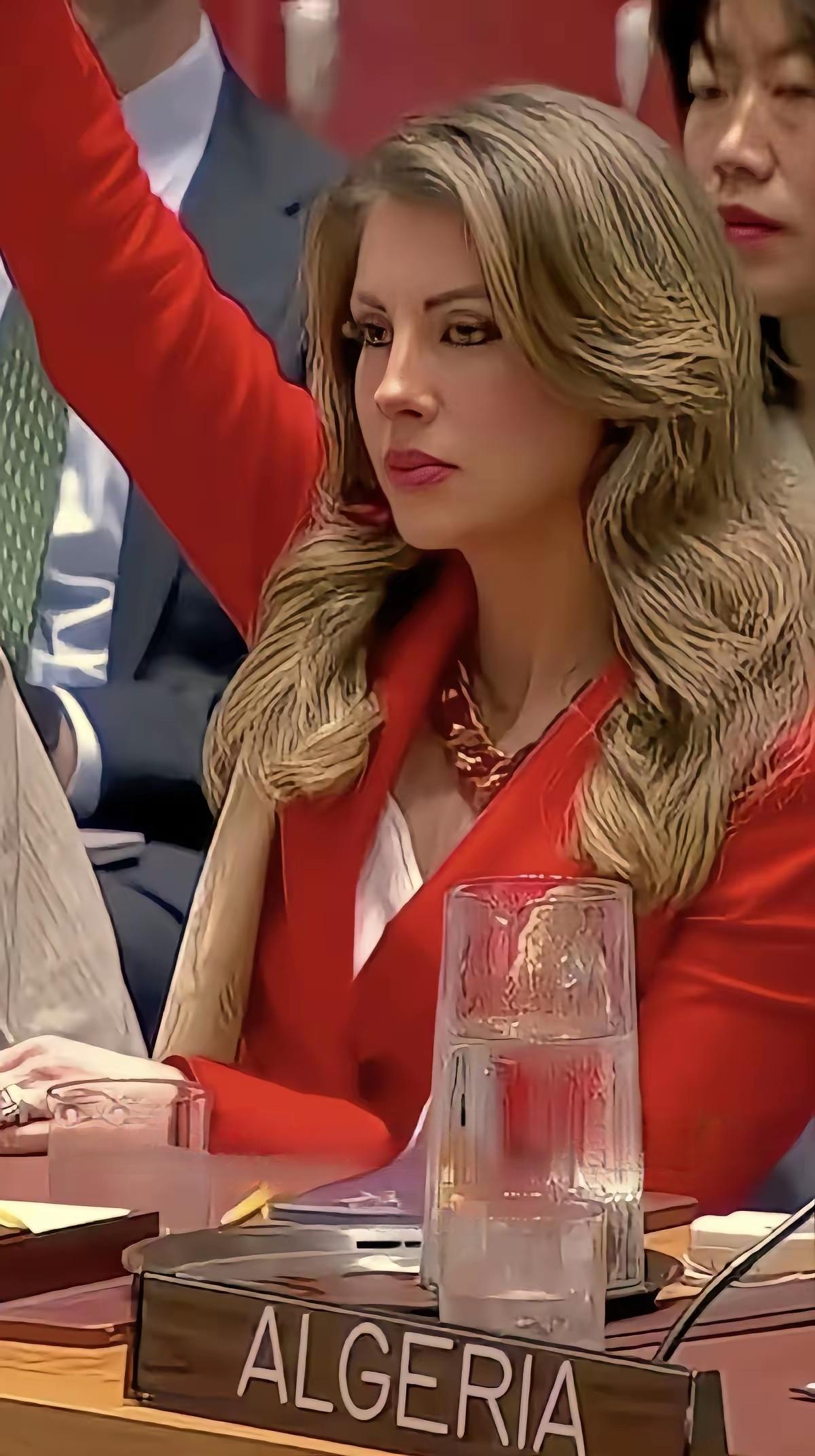 信不信，如果这位叫奥塔格斯的美国女代表举起的手，让联合国安理会表决加沙停火协议的