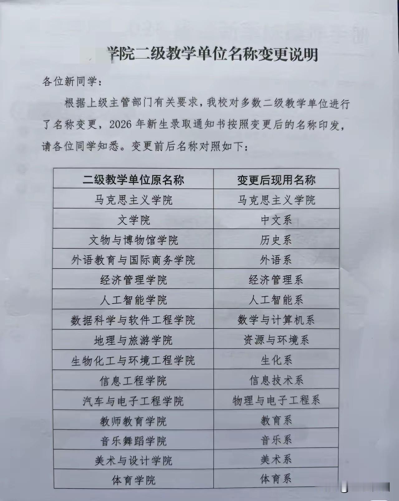 很多地方政府机构名称整改开始了，原来的科室变成了处室，地级市的各个局里面都是处室