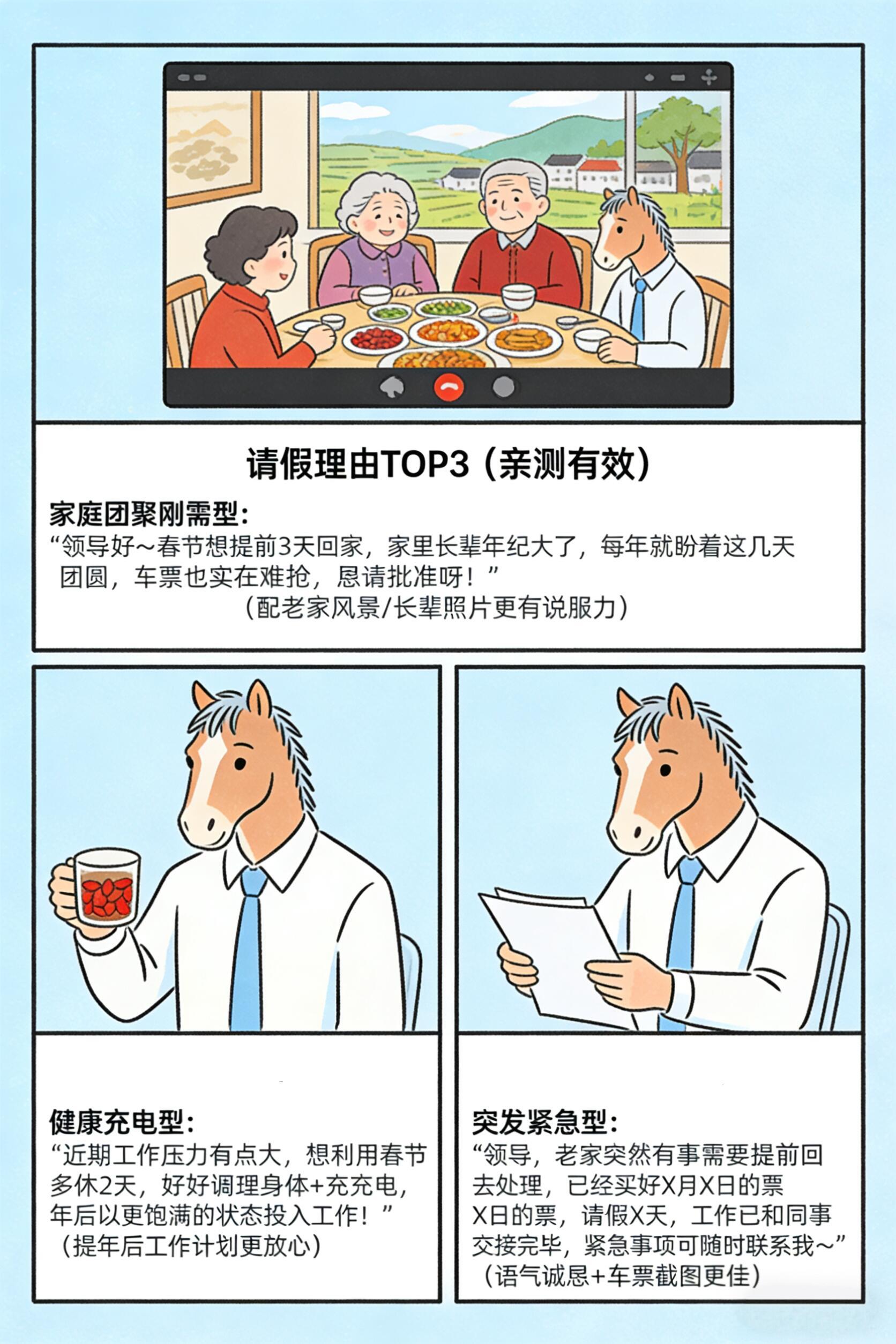 春节提前请假回家理由天花板，HR看了狂点头，轻松get超长假期提前请假回家过年有