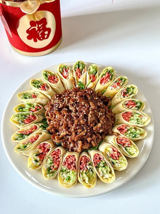年夜饭菜谱  ▏🧧花开富贵～京酱肉丝
