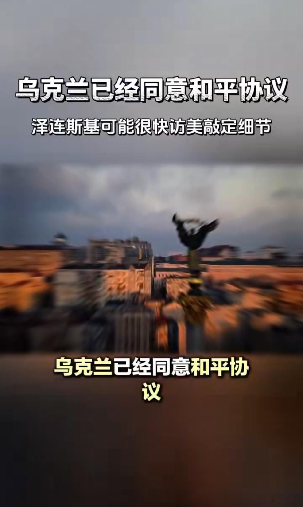 ‼️ 乌克兰已原则同意美国提出的和平协议      据哥伦比亚广播公司新闻报道，