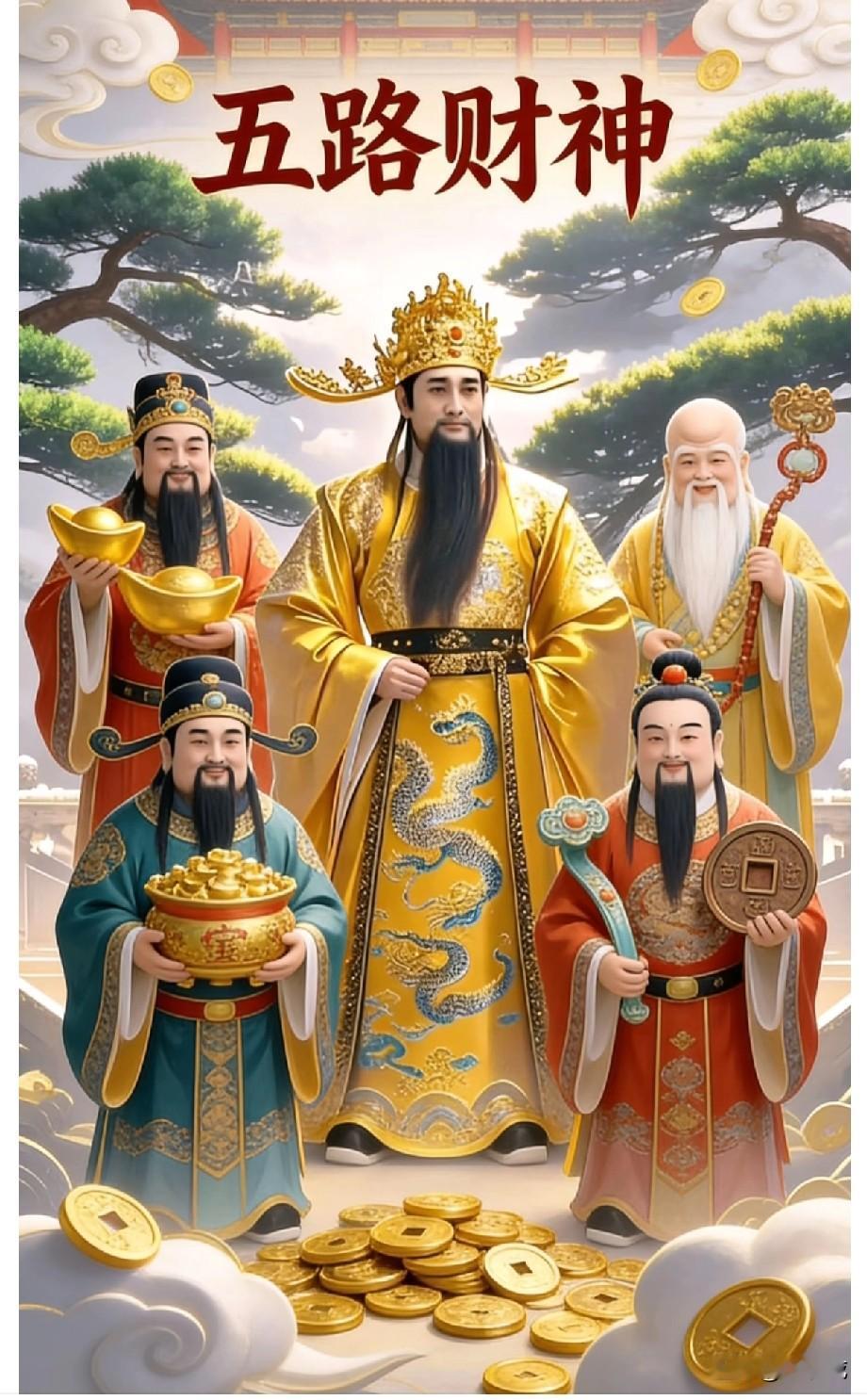 五路财神驾到见者有份