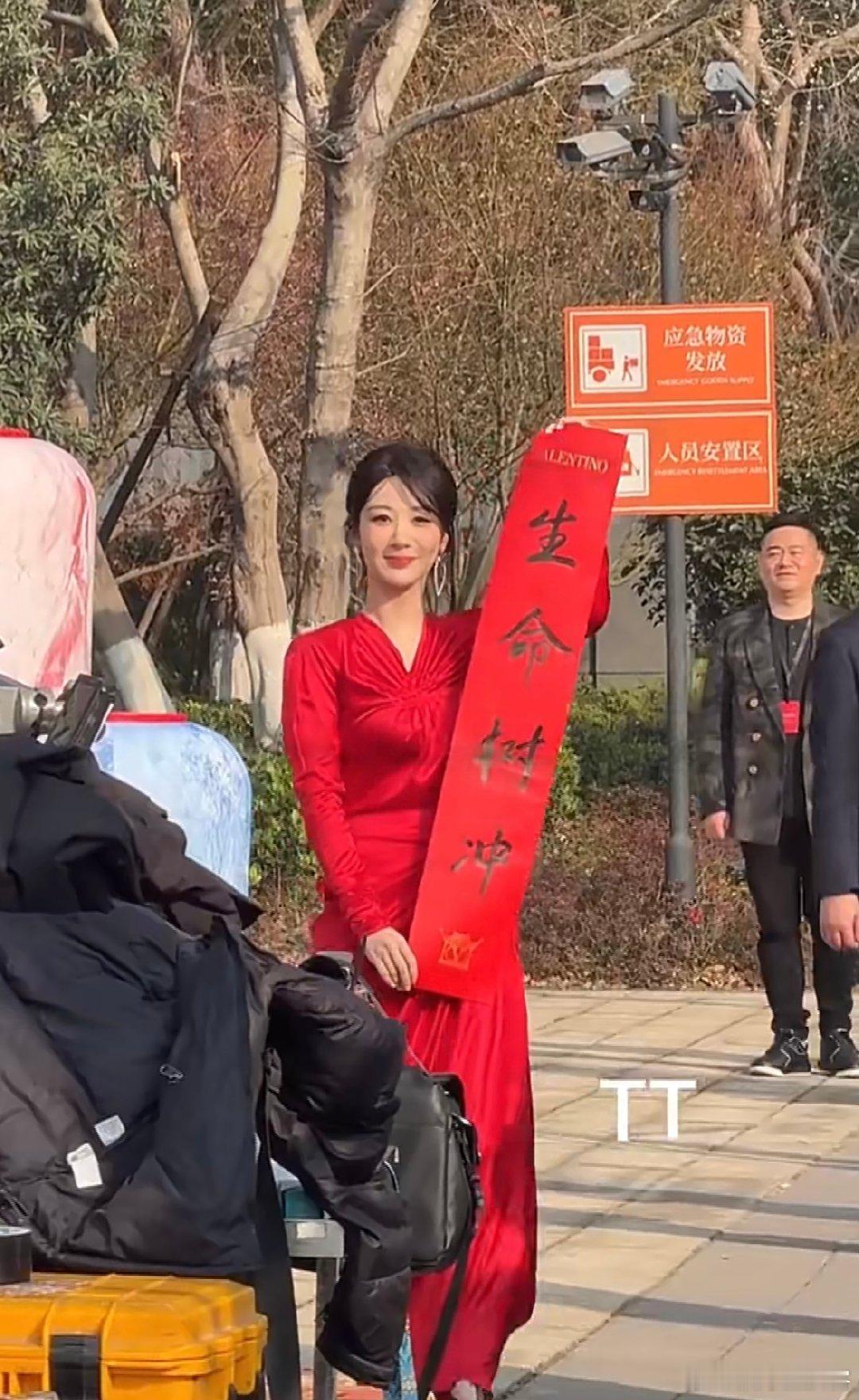 杨紫展示生命树对联 谁被杨紫的暖心狠狠戳中！亲手写下生命树横幅还特意给粉丝展示，