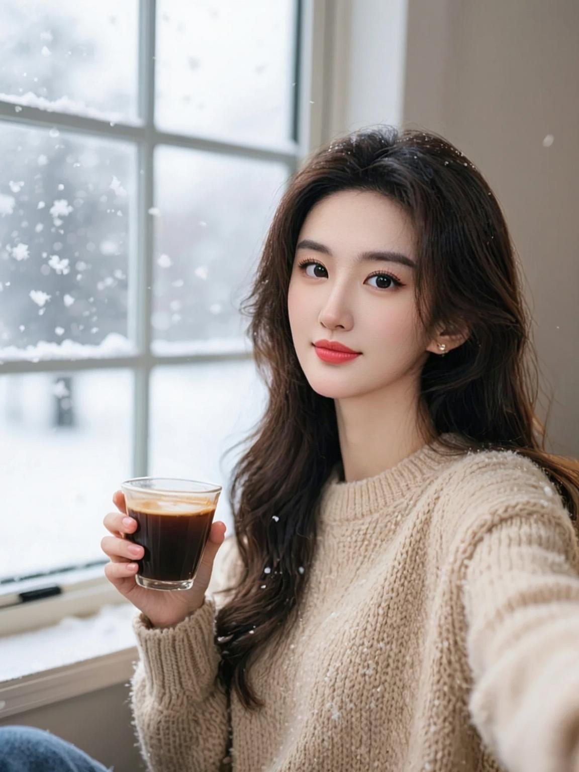 甜酷雪景自拍 抖音ai创作 好物推荐🔥 橱窗