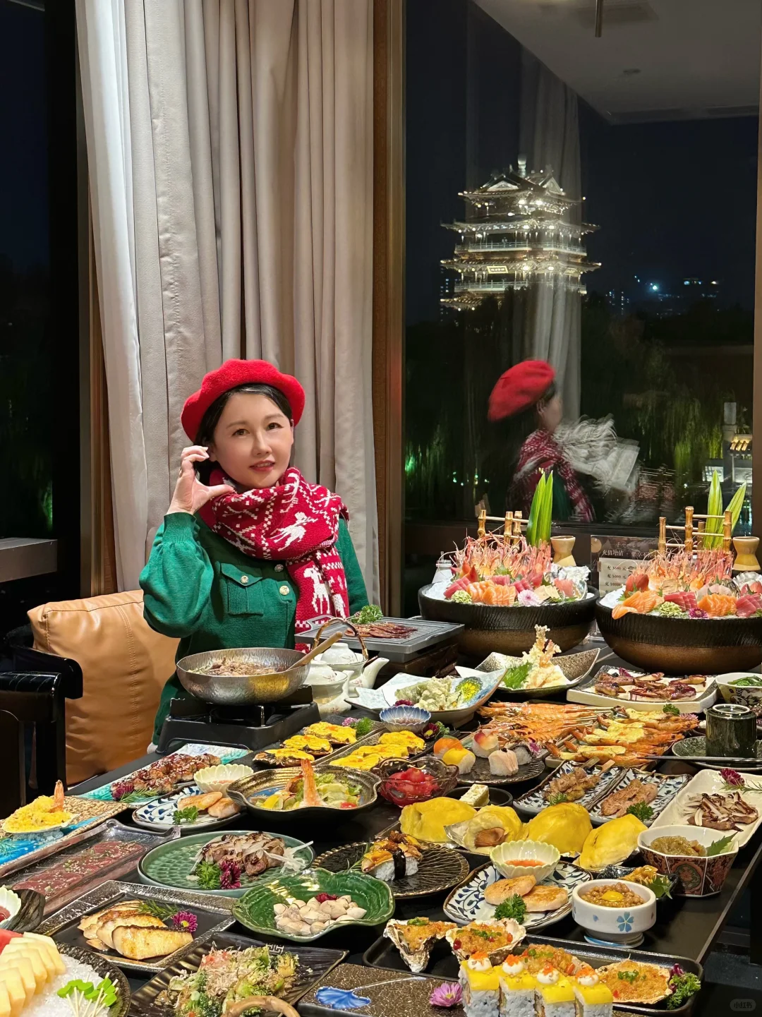 济南特色圣诞🎄大餐吃了吗～海鲜+超然楼亮灯