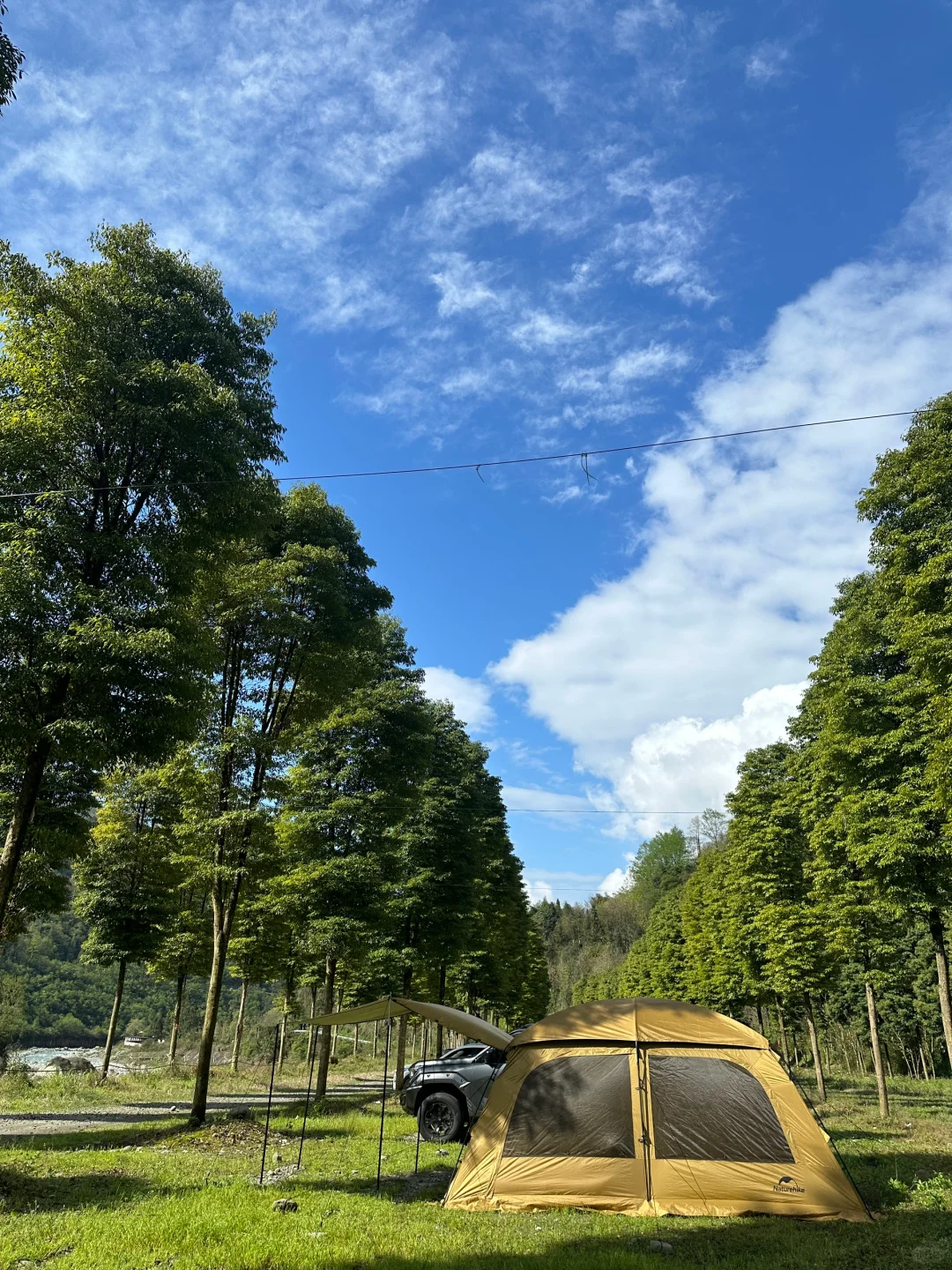 都江堰山水🏕️空气超好 车停旁无人打扰露营