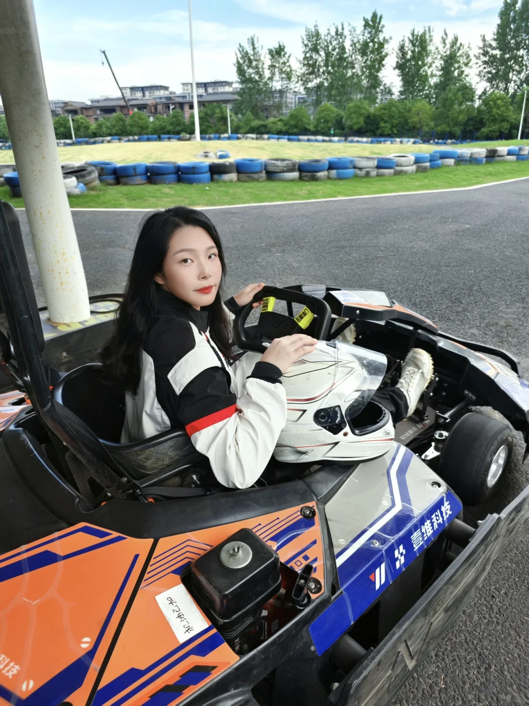 杭州坠大室外卡丁车场🏎️太刺激啦💥