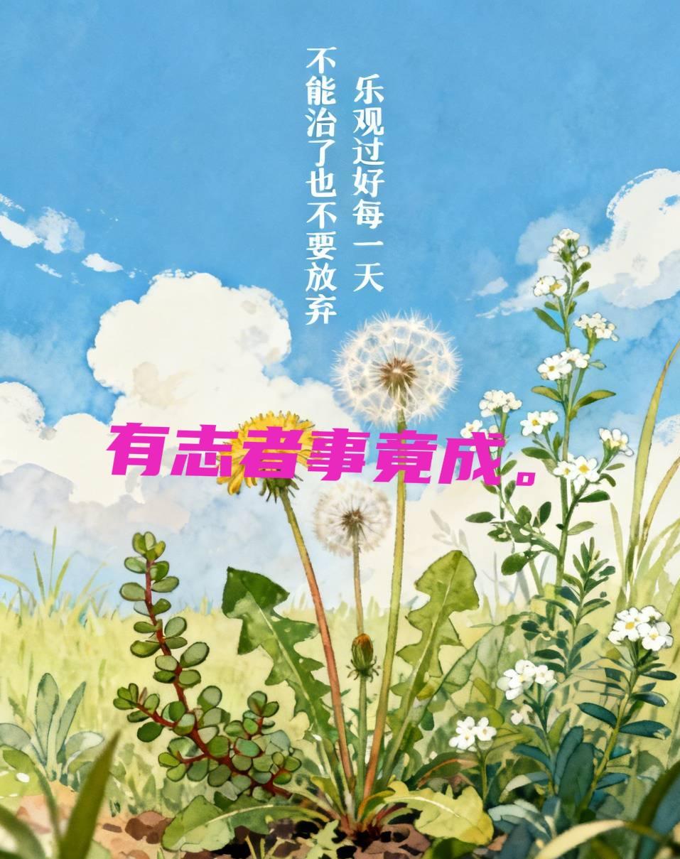 不能治了也不要放弃，哪怕你自己吃点蒲公英茶、马齿苋、白花蛇舌草。好多能治癌的，网