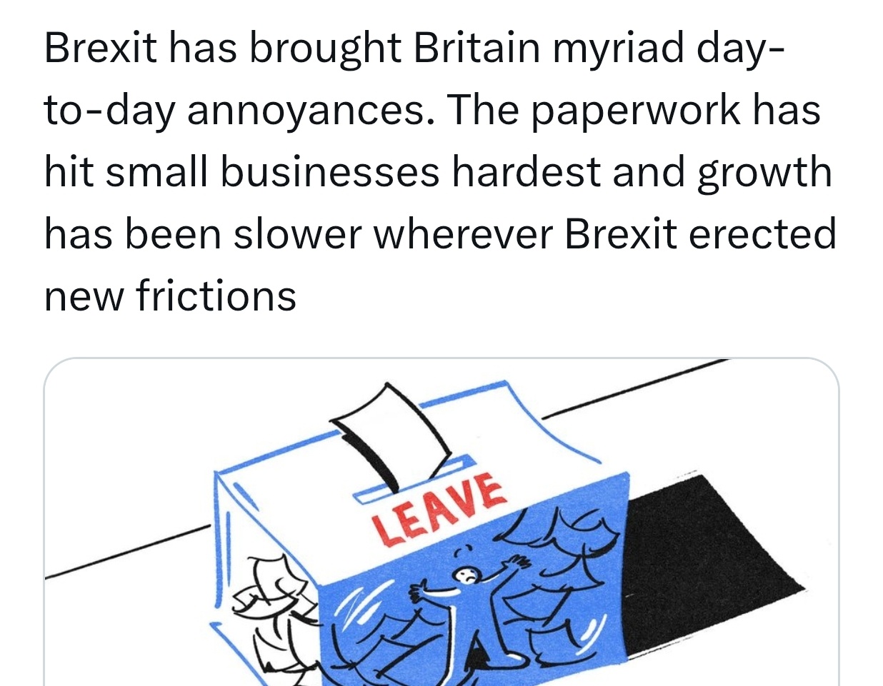 🤔 留意“Brexit has brought Britain myriad 