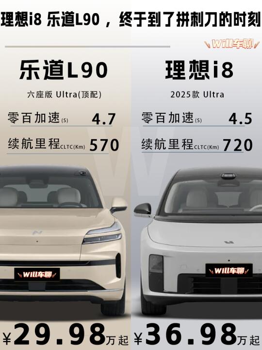 理想i8 乐道L90 ，终于到了拼刺刀的时刻！