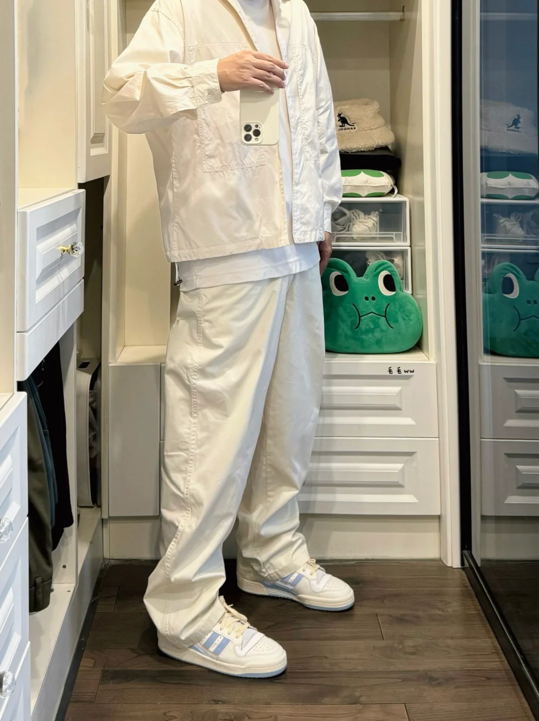 衬衫叠穿｜米色系穿搭