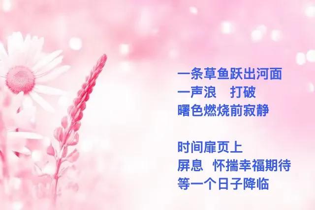 仿佛秋天无处不在
又不知在哪里
能握住她手
．
月亮上起风了
隐约听见天河里
星