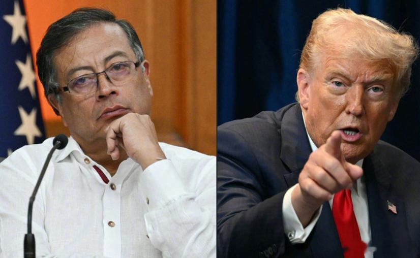 【懒得掩饰野心点名哥伦比亚，特朗普威胁佩特罗“当不了太久总统”】美国总统特朗普在