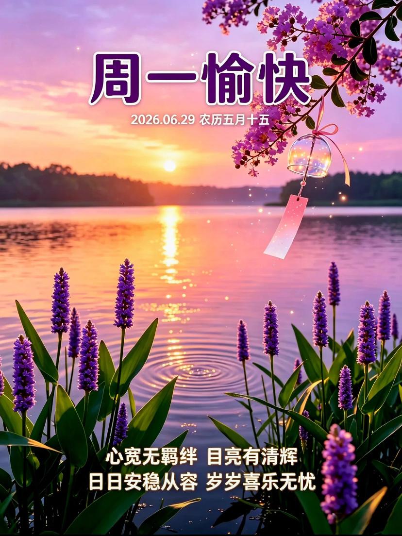 🌺2026./6.29盛夏似画.流年溢香🌺

☀️🌴新的一周扬帆启航，人生