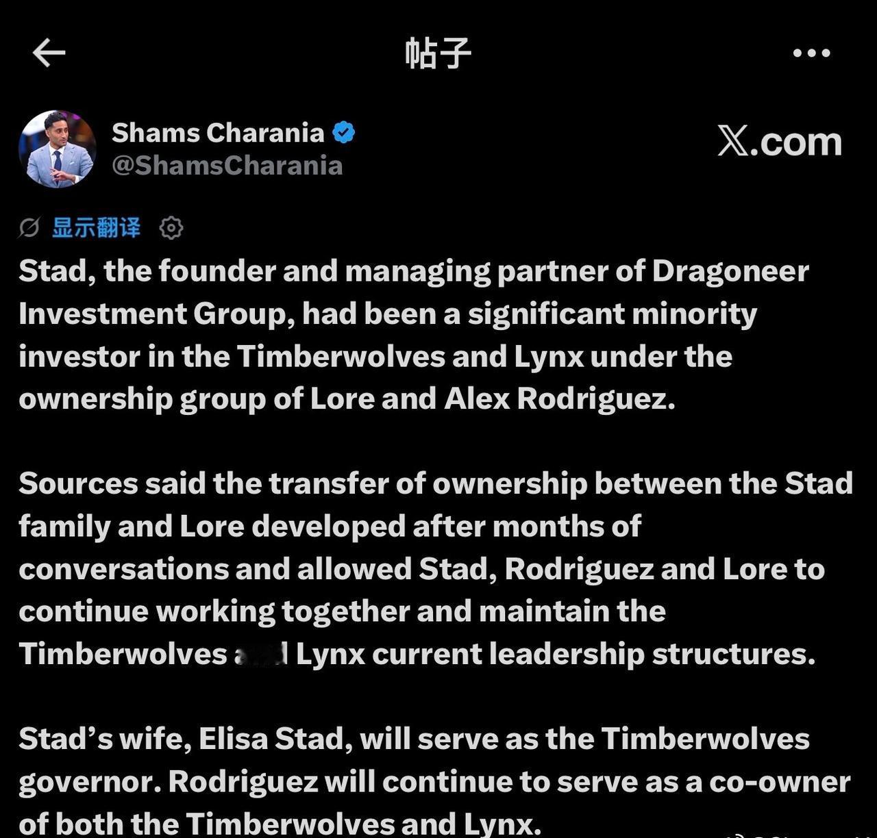 斯塔德是 Dragoneer Investment Group 的创始人和管理合