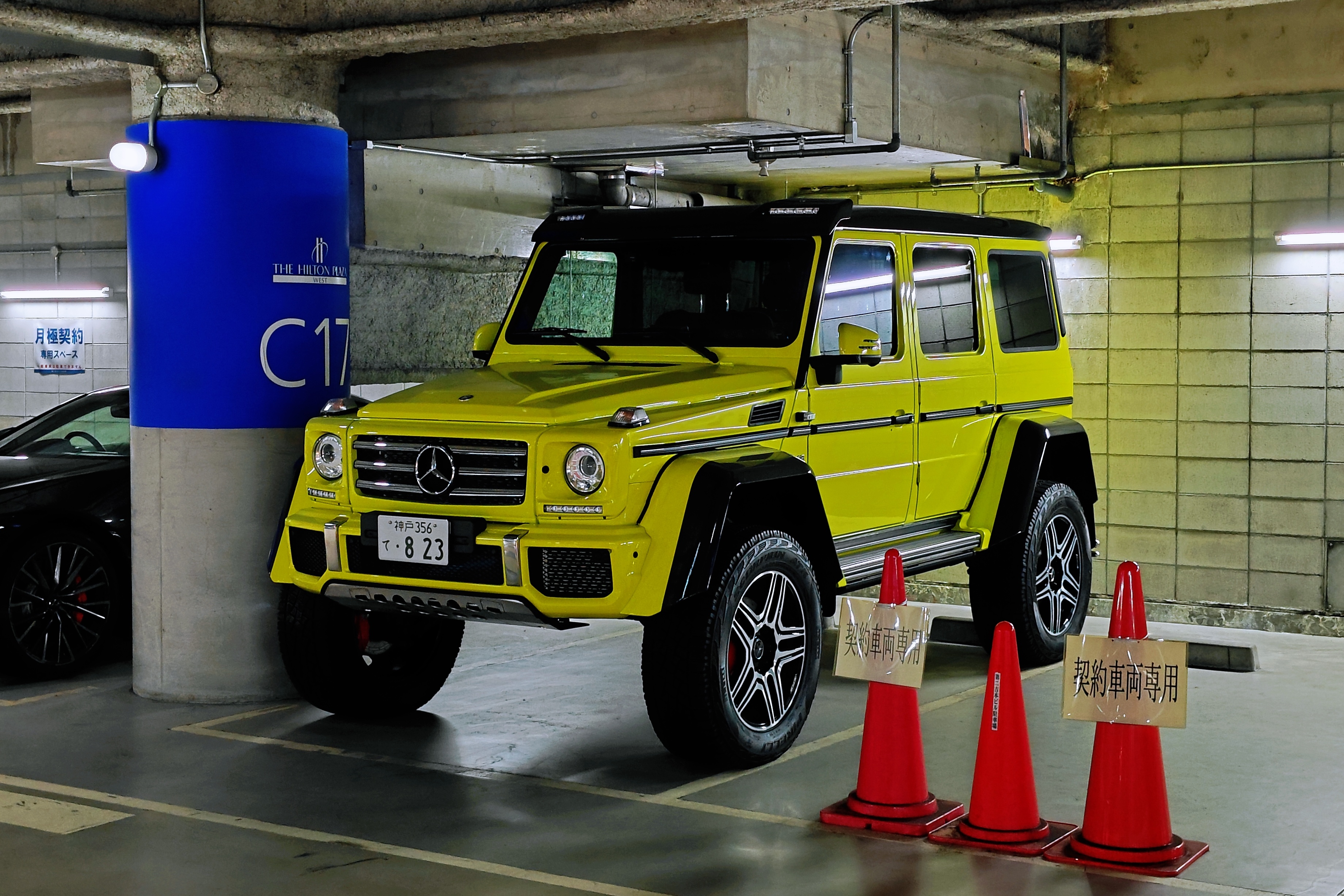 偶遇奔驰大G王：G550 4×4²[doge]  能下大G的地库不少，但能让大G