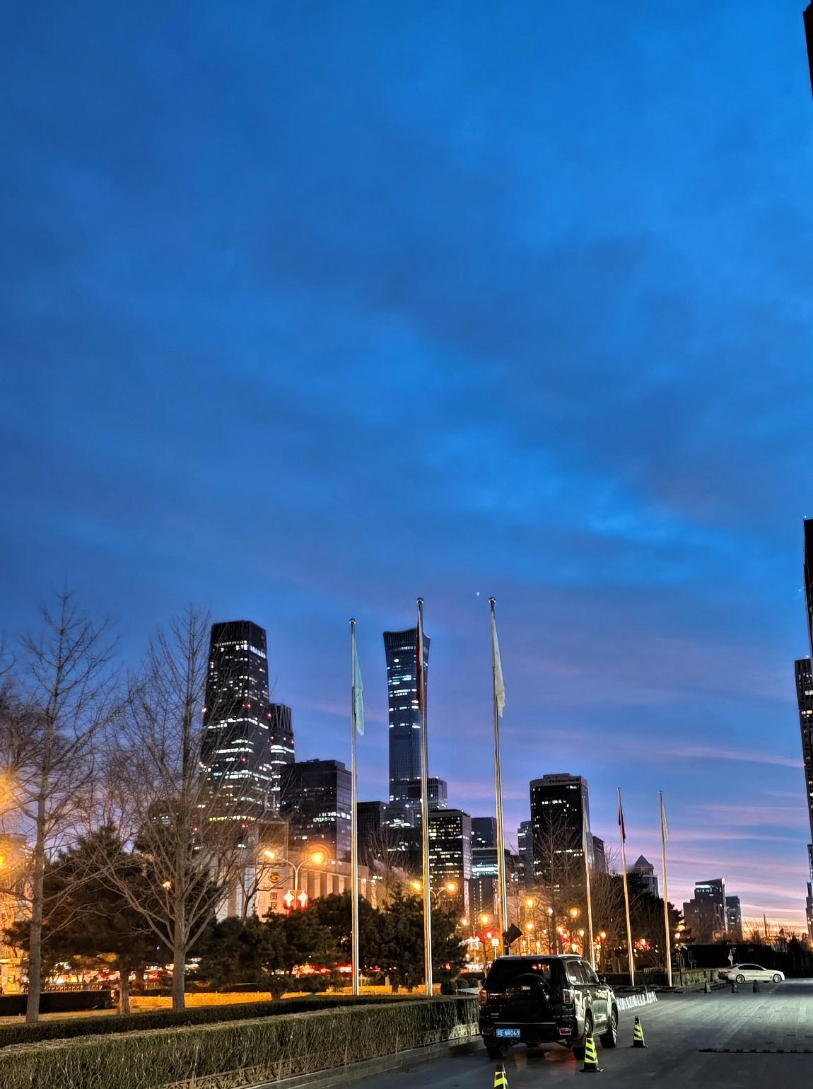 冬日生活打卡季清晨七点的长安街