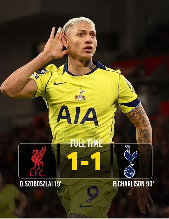 斯洛特大善人，利物浦给热刺送温暖了。在这场安菲尔德的较量中，残阵热刺是更加积极主