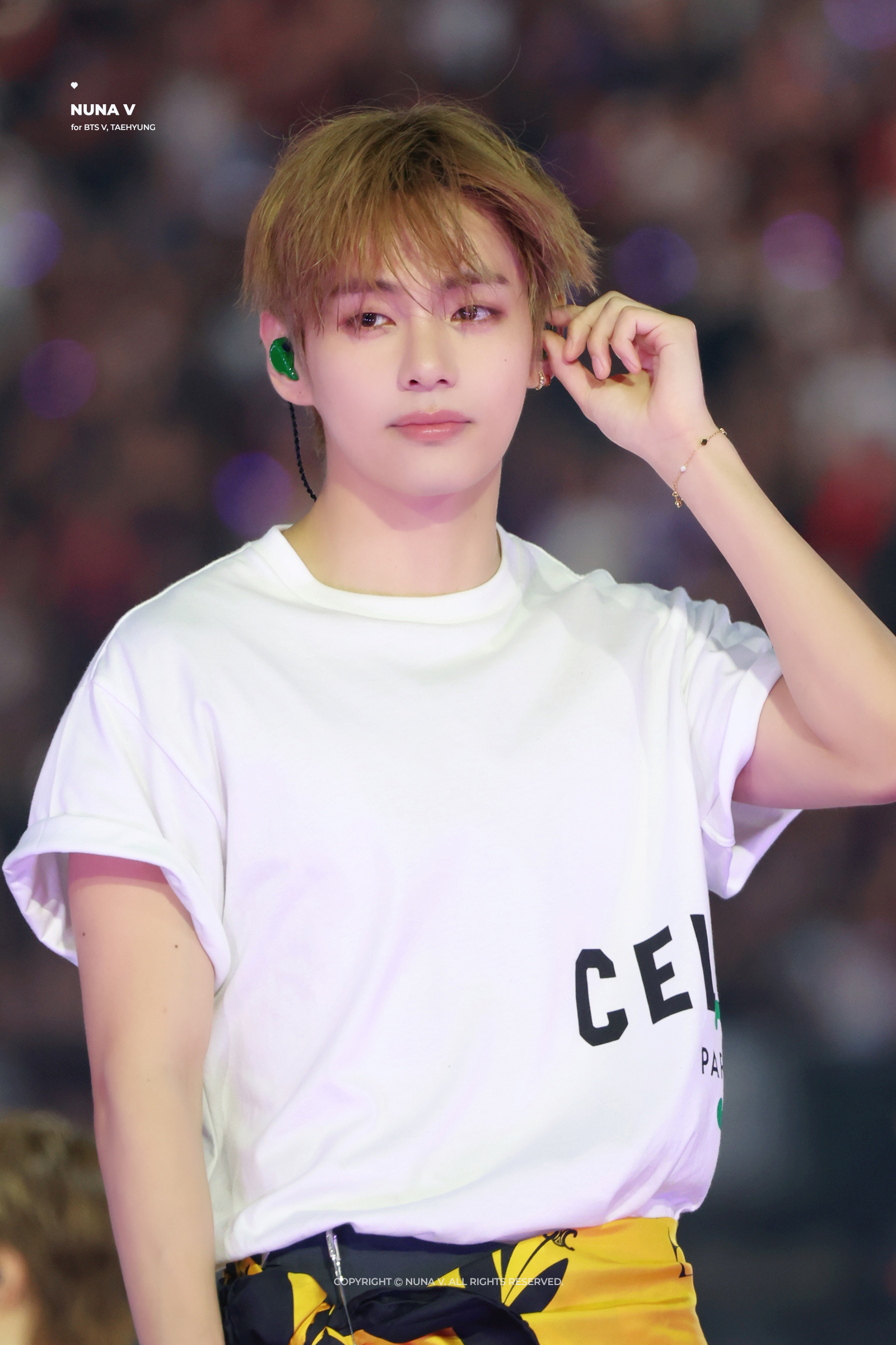 金泰亨🌻金泰亨kpop永一 260718 | BTS巴黎演唱会Day2清纯白T