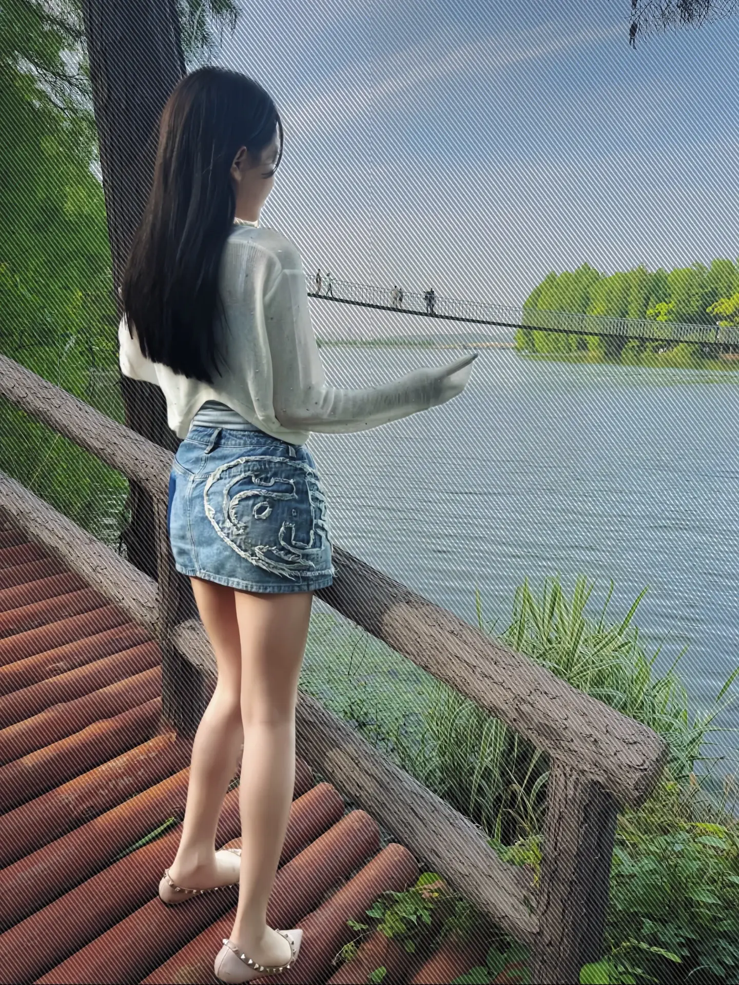 肉丝平底鞋随拍