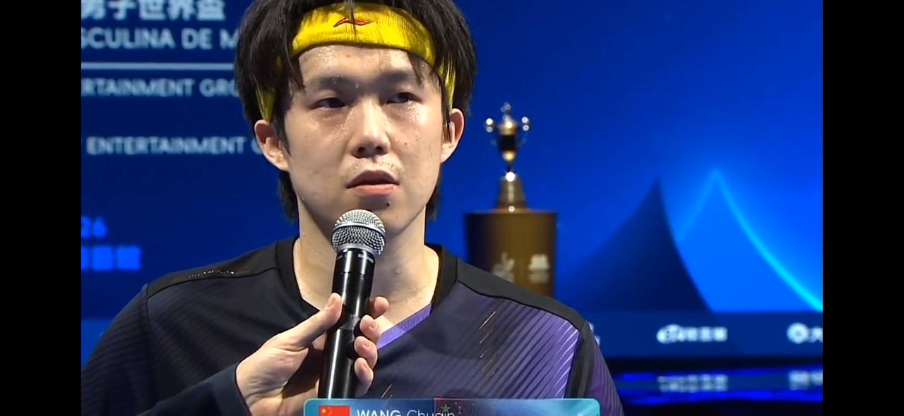 王楚钦赛后这句发言：格局让人感动！

王楚钦说，首先希望大家把掌声送给达科，他今