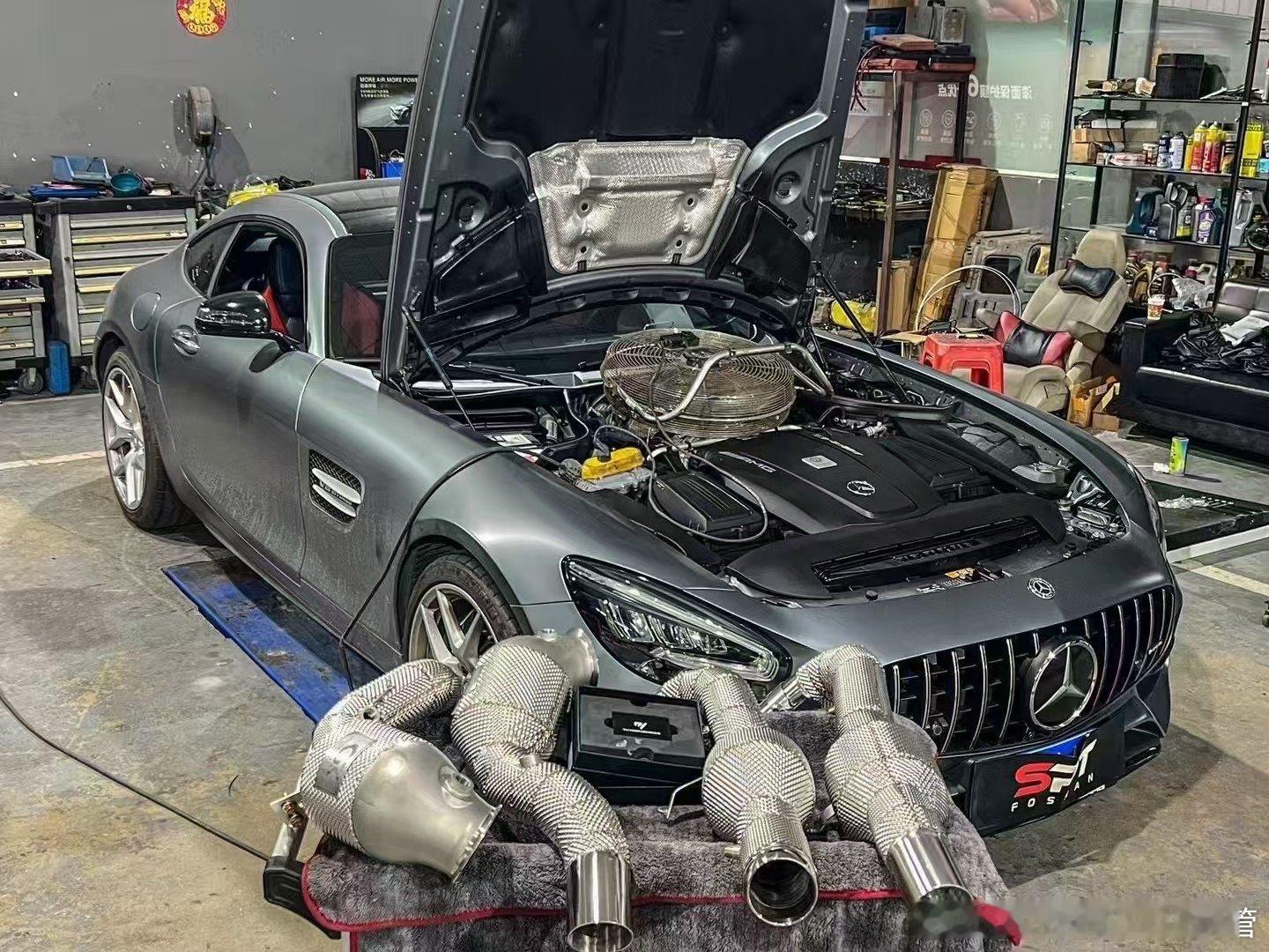国六B  奔驰AMG GT 4.0T 改装界“孤品”不亮灯CSK隔热三元头段20