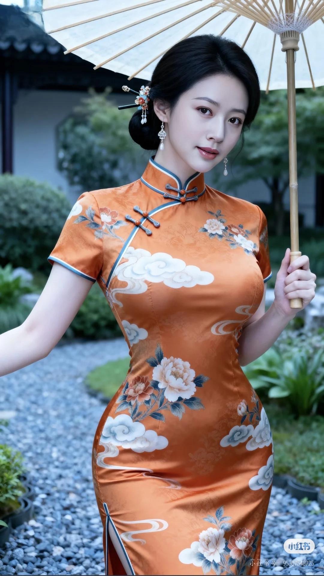 什么叫有韵味的女人美女旗袍穿搭写真