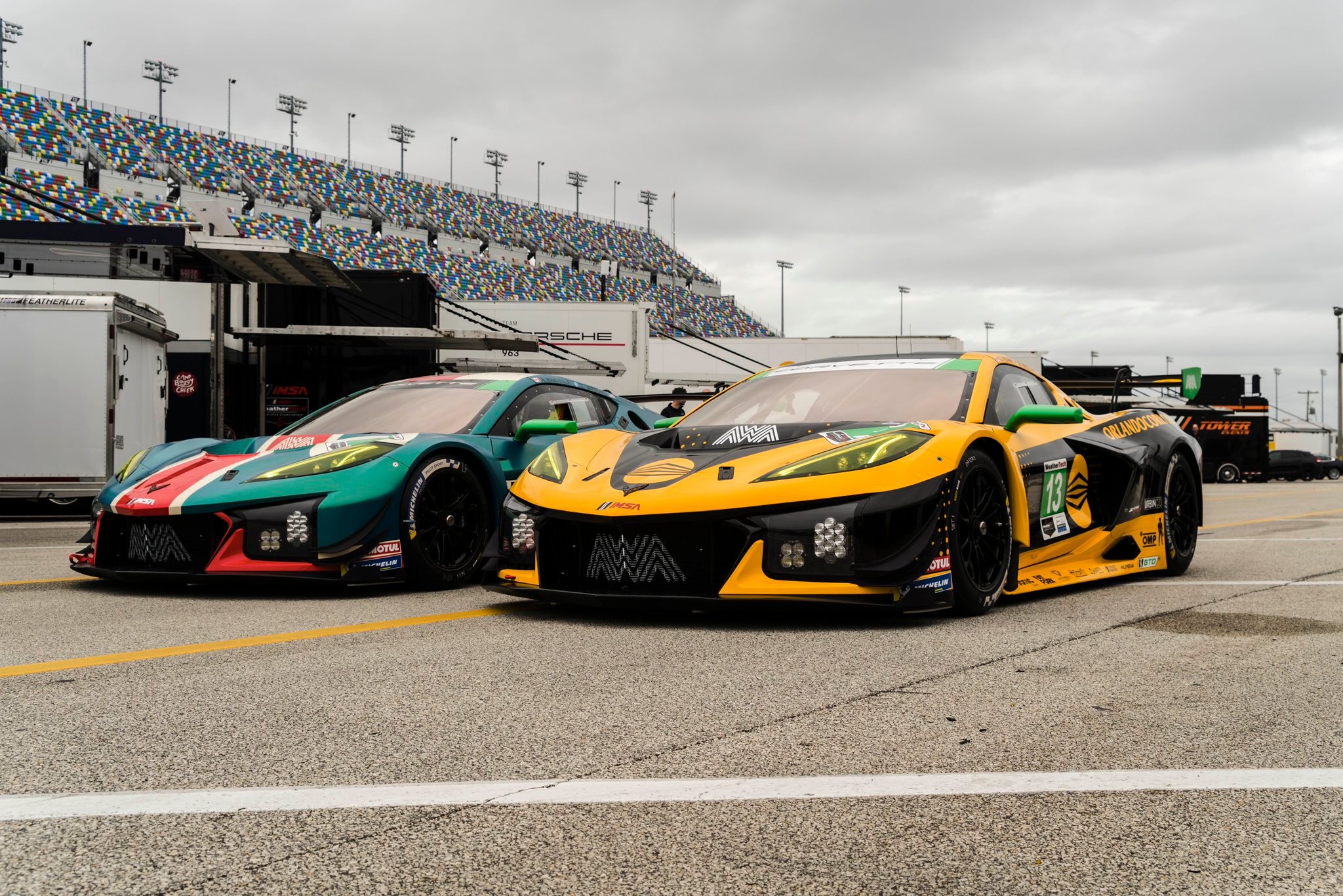 科尔维特客户车队🇨🇦AWA公布2024赛季#IMSA# GTD双车涂装AWA
