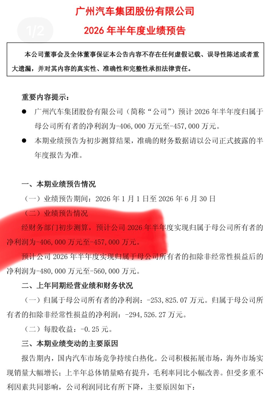 广汽上半年预亏50亿元，合资燃油车更难了 