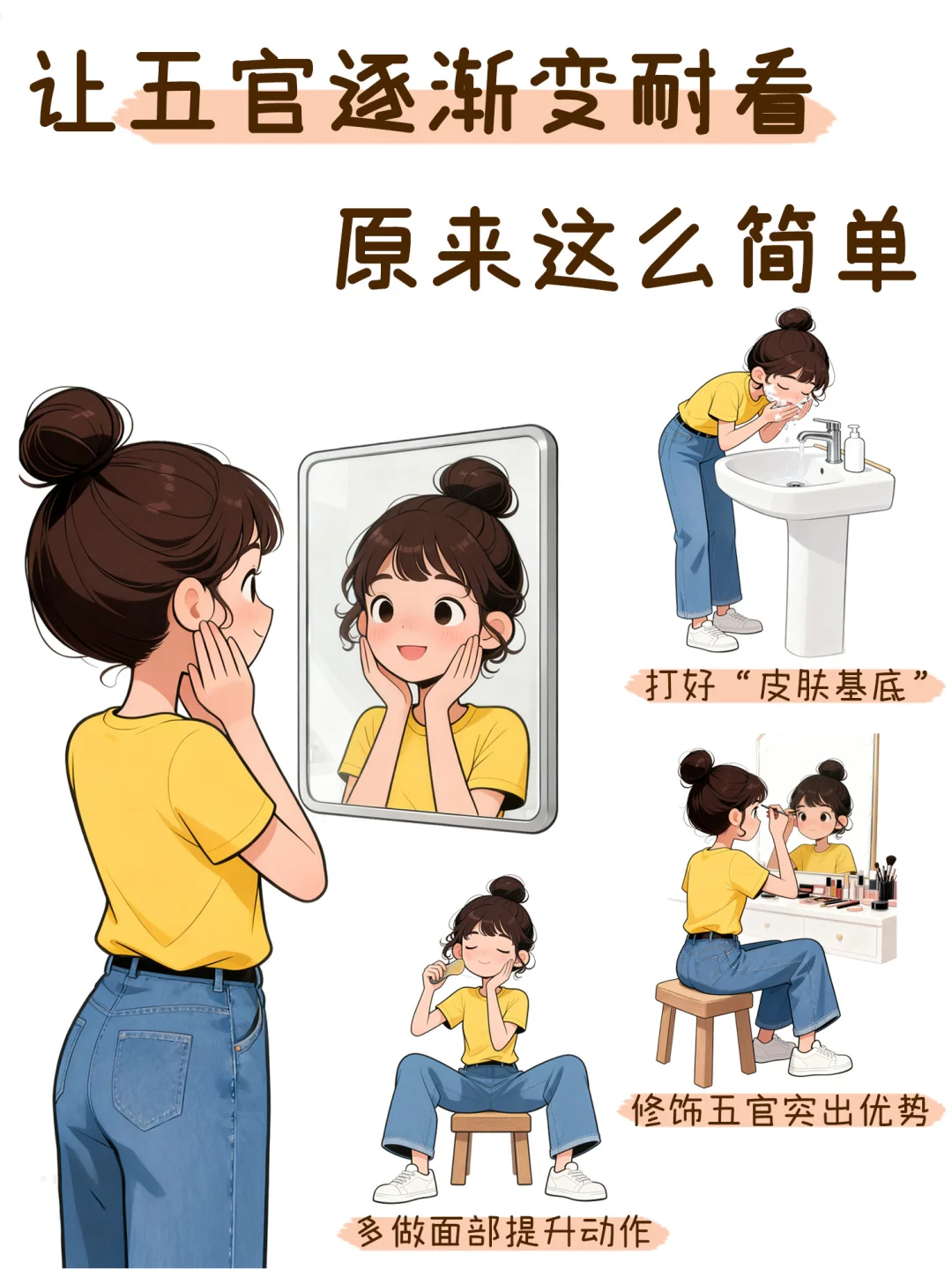 坚持30天让五官逐渐变得耐看～