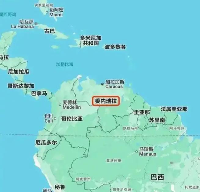为何有人说委内瑞拉最大的败笔就是将首都定在了其版图北部的沿海地带？

美国对委内