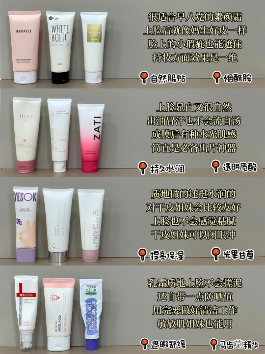 巨好用的素颜霜测评分享！值得反复回购！