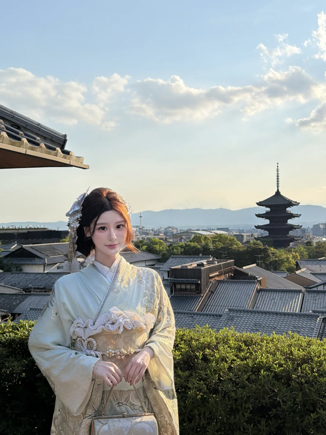 🎐𝐊𝐲𝐨𝐭𝐨｜京都は晴れています｜遇到柏悦晚霞🌄