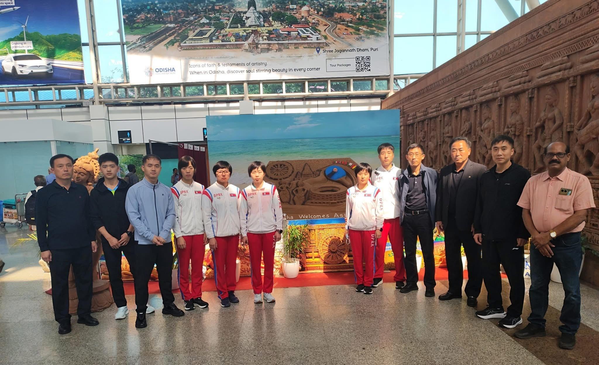 亚锦赛 朝鲜队 中国台北队到达 ​​​