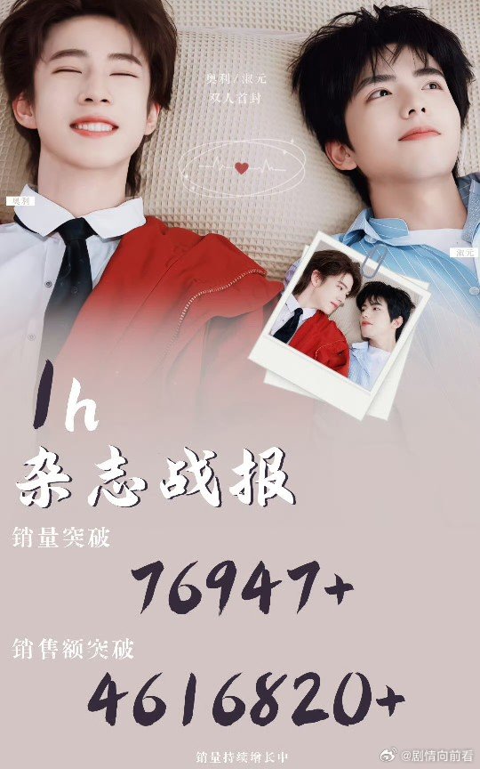 奥利淑元双人杂志销量 奥利淑元双人杂志首封《风尚志》，1小时销售额破461万！奥
