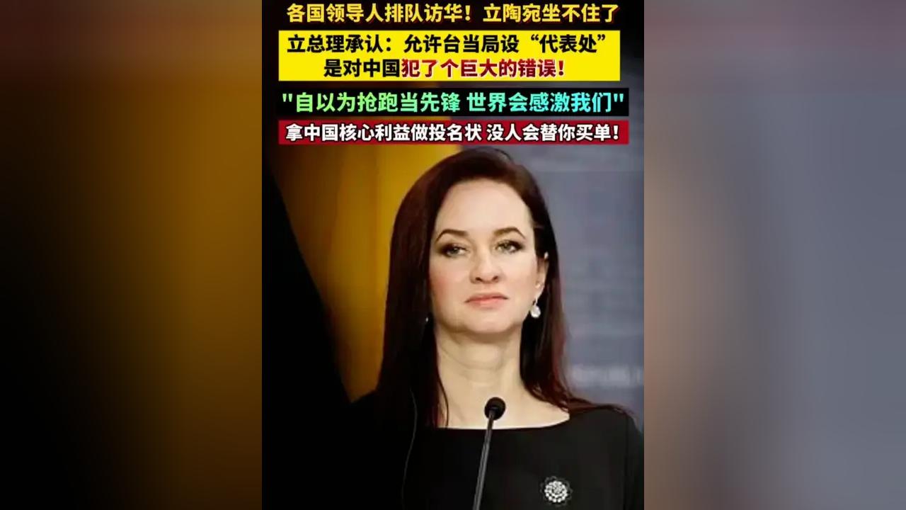 立陶宛女总理走人了，多行不义必自毙

立陶宛突然变脸撤台合作，狠狠打脸台独，背后