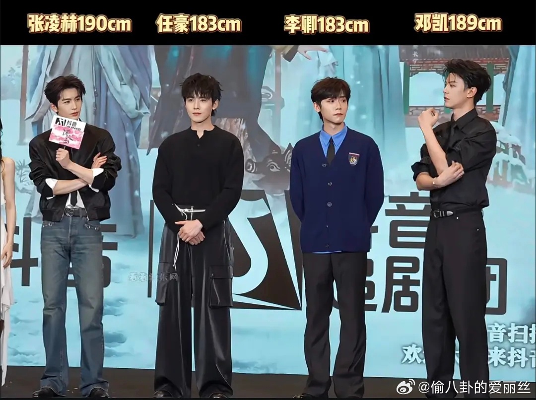 这是怎么回事呢？邓凯看起来比张凌赫高 