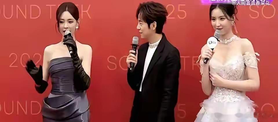 别看歌手了，沈梦辰这裙子才是冠军。聚光灯“唰”地打下来，全场傻眼。沈梦辰身上的紫